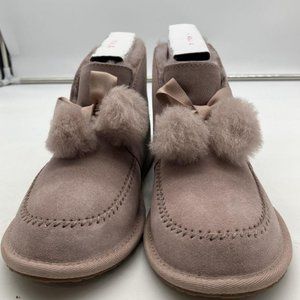 NEW Dusk Pink UGG KALLEN Pom Slipper Booties